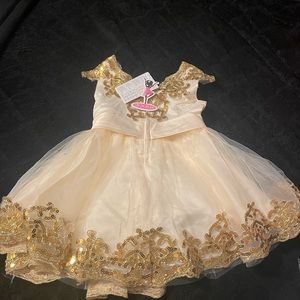 Flower girl toddler kids baby girls shiny sequin bow knot tutu princess dress